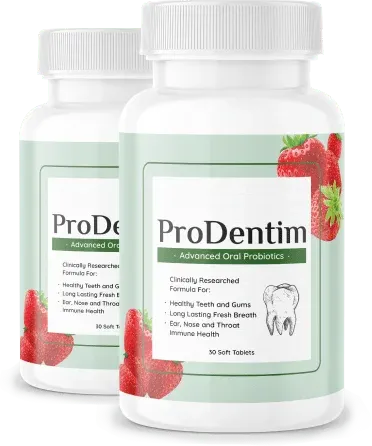 ProDentim probiotic oral health supplement bottle